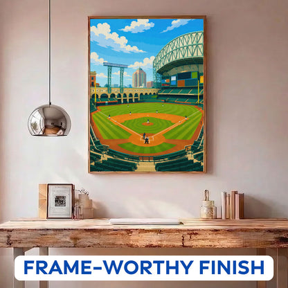Houston City Ballpark | Paint by Numbers Kit