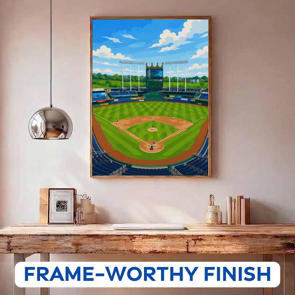 Kansas City Ballpark | Paint by Numbers Kit