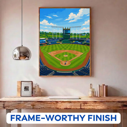 Kansas City Ballpark | Paint by Numbers Kit
