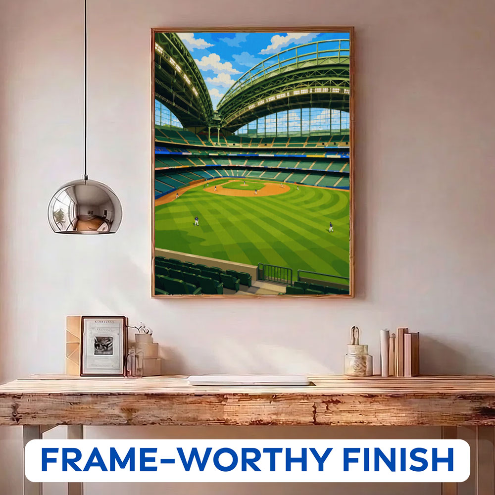 Milwaukee Roof Ballpark | Paint by Numbers Kit