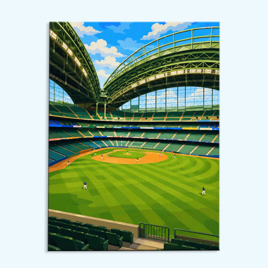 Milwaukee Roof Ballpark | Paint by Numbers Kit