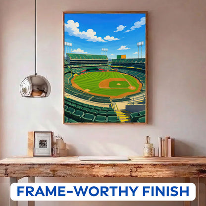 Oakland Classic Ballpark | Paint by Numbers Kit