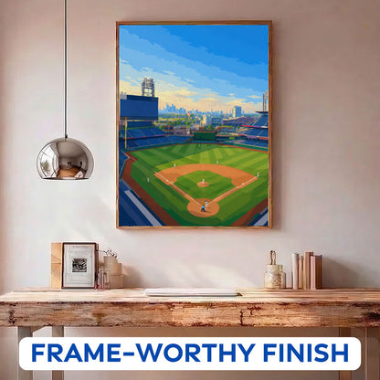 Philadelphia Skyline Ballpark | Paint by Numbers Kit