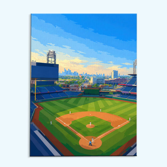 Philadelphia Skyline Ballpark | Paint by Numbers Kit