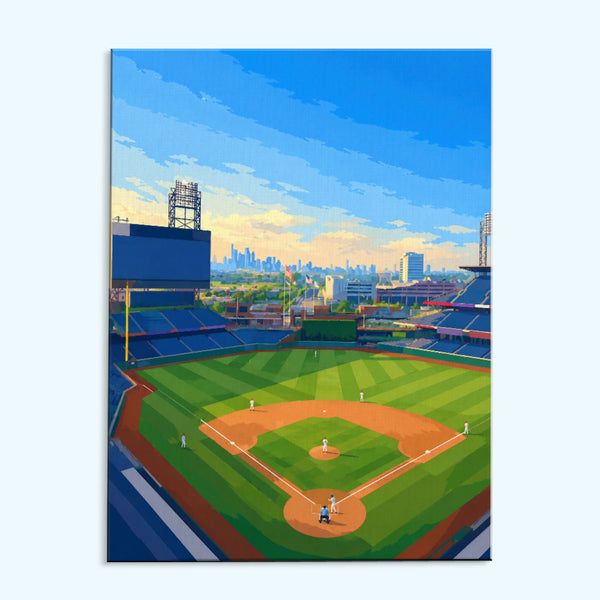Philadelphia Skyline Ballpark | Paint by Numbers Kit