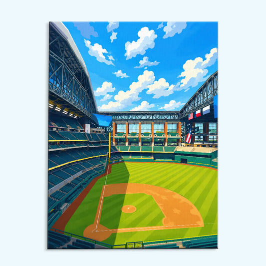 Texas Dome Ballpark | Paint by Numbers Kit