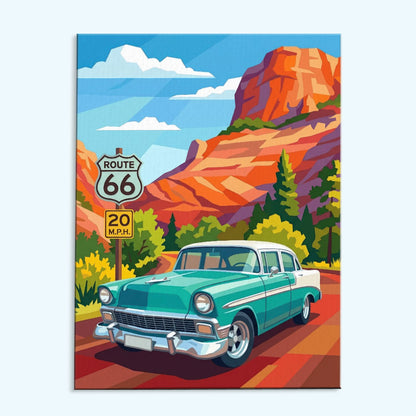 Canyon Drive - Route 66 Collection | Paint by Numbers Kit