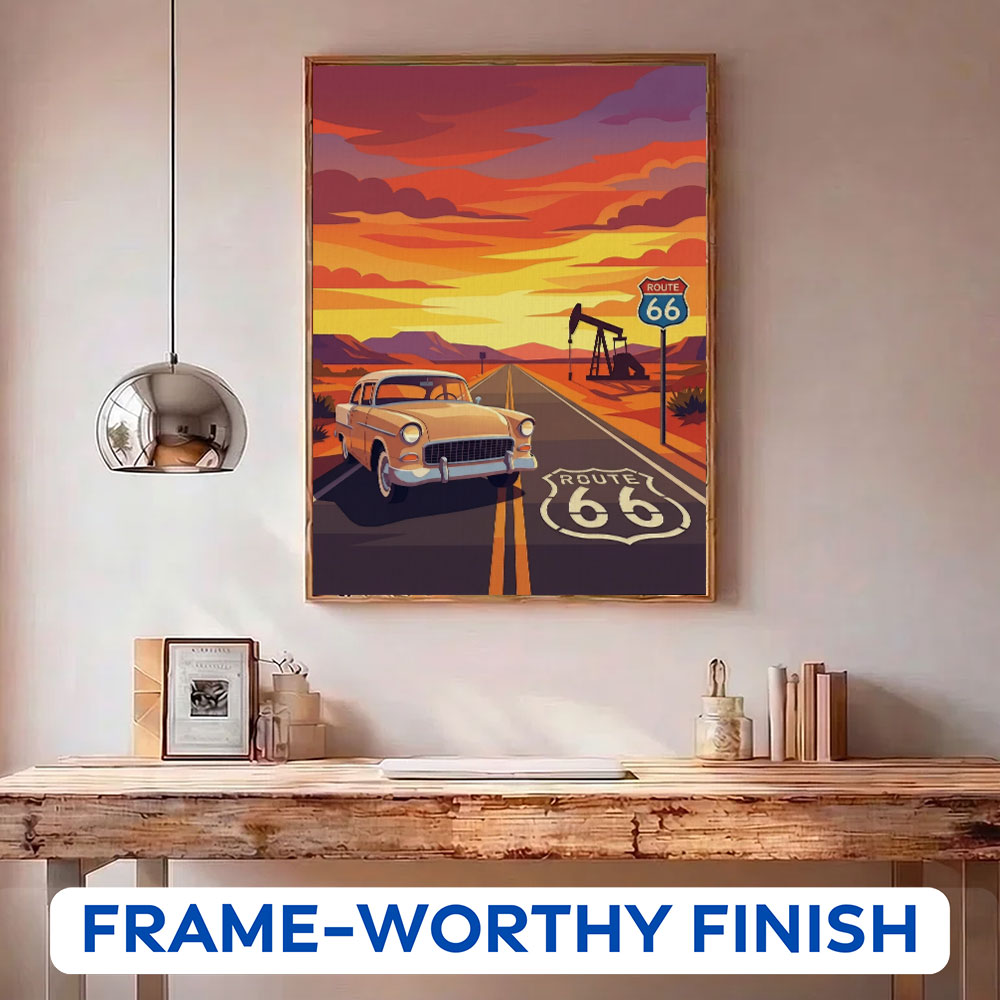 Desert Dusk - Route 66 Collection | Paint by Numbers Kit