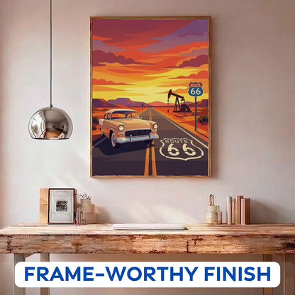 Desert Dusk - Route 66 Collection | Paint by Numbers Kit
