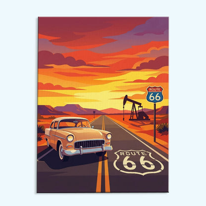 Desert Dusk - Route 66 Collection | Paint by Numbers Kit
