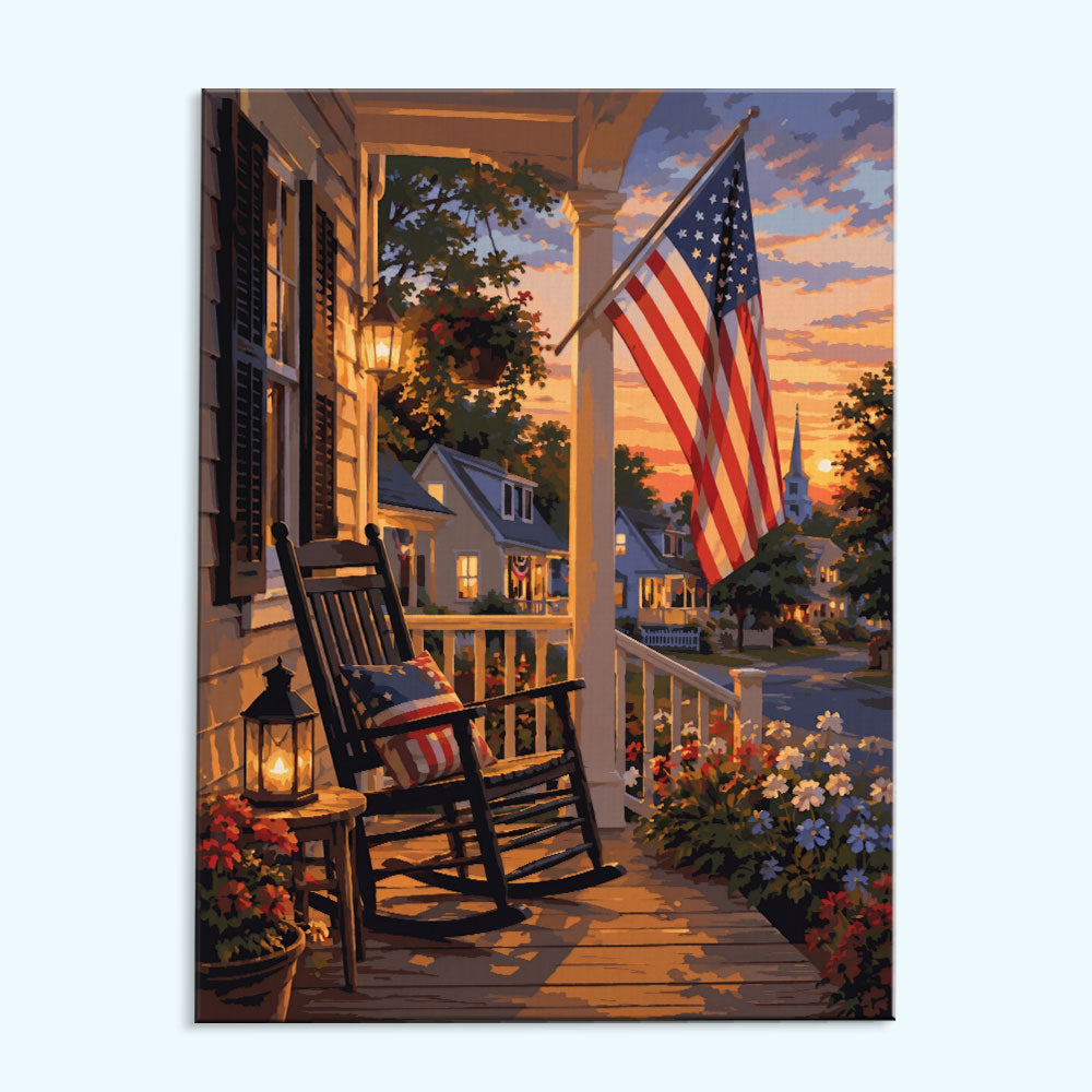 Front Porch Freedom | Paint by Numbers Kit
