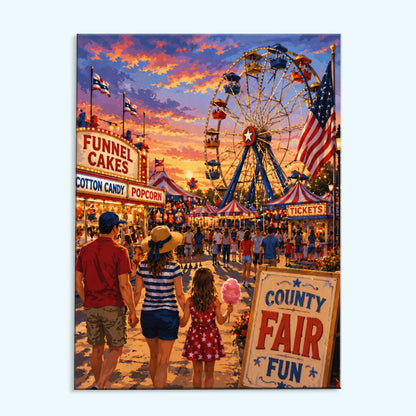 County Fair Nights | Paint by Numbers Kit