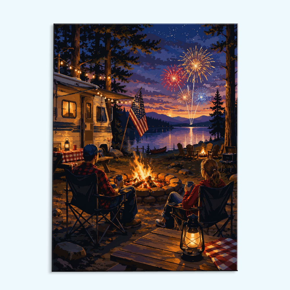 Firelight Freedom | Paint by Numbers Kit