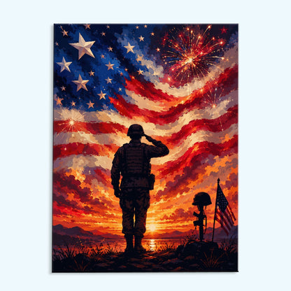 Silent Honor| Paint by Numbers Kit
