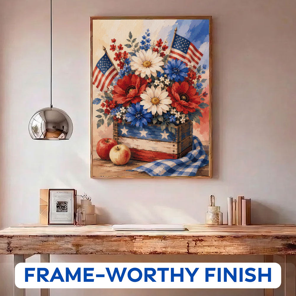 Americana Harvest Crate | Paint by Numbers Kit