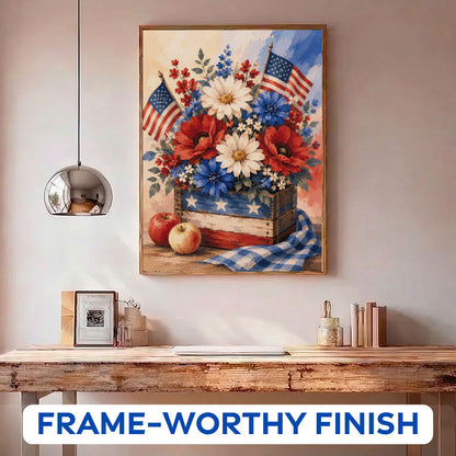 Americana Harvest Crate | Paint by Numbers Kit