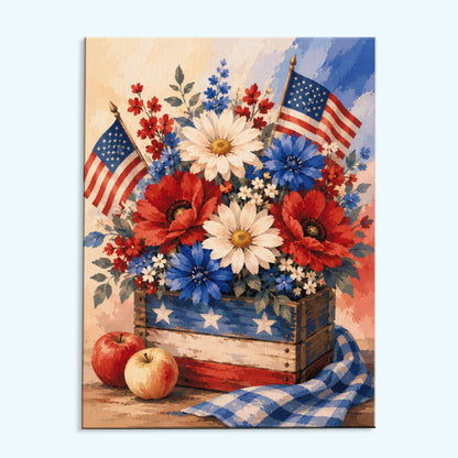 Americana Harvest Crate | Paint by Numbers Kit