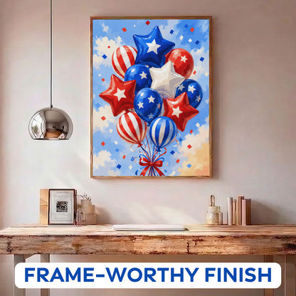 Freedom Balloon Bouquet | Paint by Numbers Kit