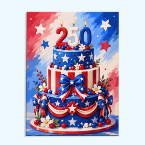 Independence Day Cake | Paint by Numbers Kit