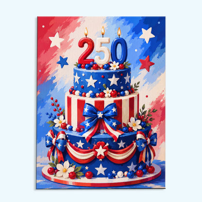 Independence Day Cake | Paint by Numbers Kit