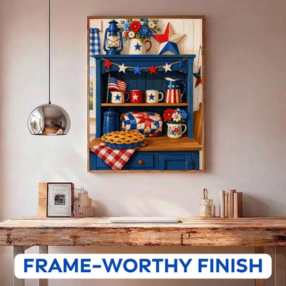 Americana Kitchen Shelf | Paint by Numbers Kit
