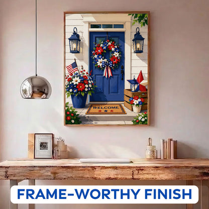 Fourth of July Porch | Paint by Numbers Kit