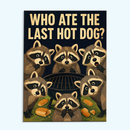 Who Ate The Last Hot Dog? | Paint by Numbers Kit
