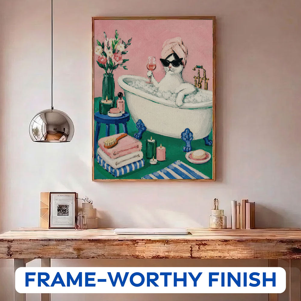 Cat Spa Bath | Paint by Numbers Kit