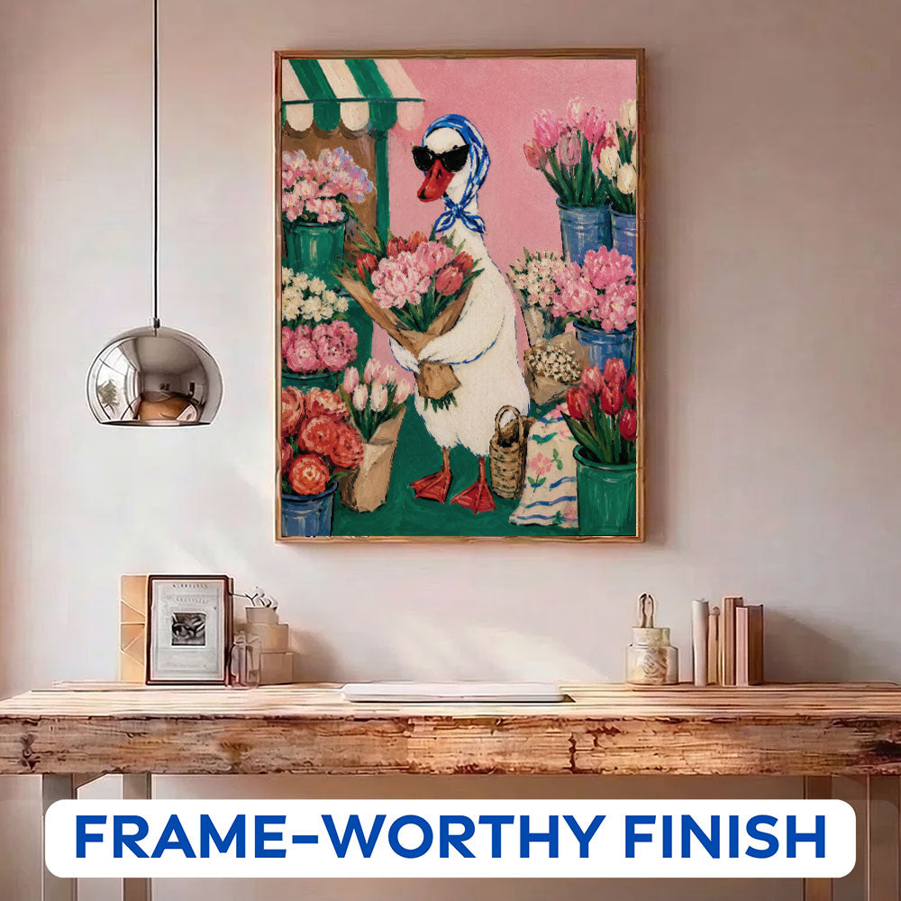 Duck Flower Market | Paint by Numbers Kit