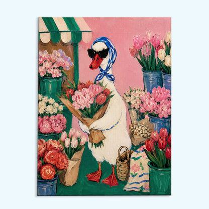 Duck Flower Market | Paint by Numbers Kit