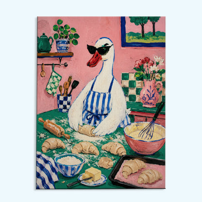 Goose Baking Morning | Paint by Numbers Kit