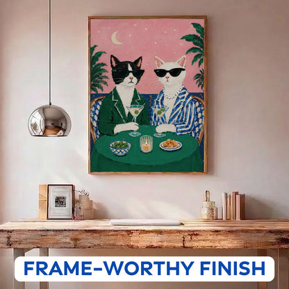 Martini Cats | Paint by Numbers Kit