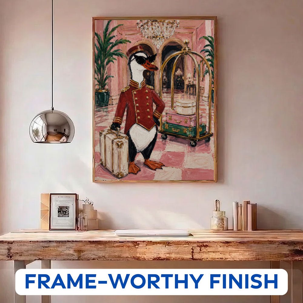 Penguin Hotel Bellhop | Paint by Numbers Kit