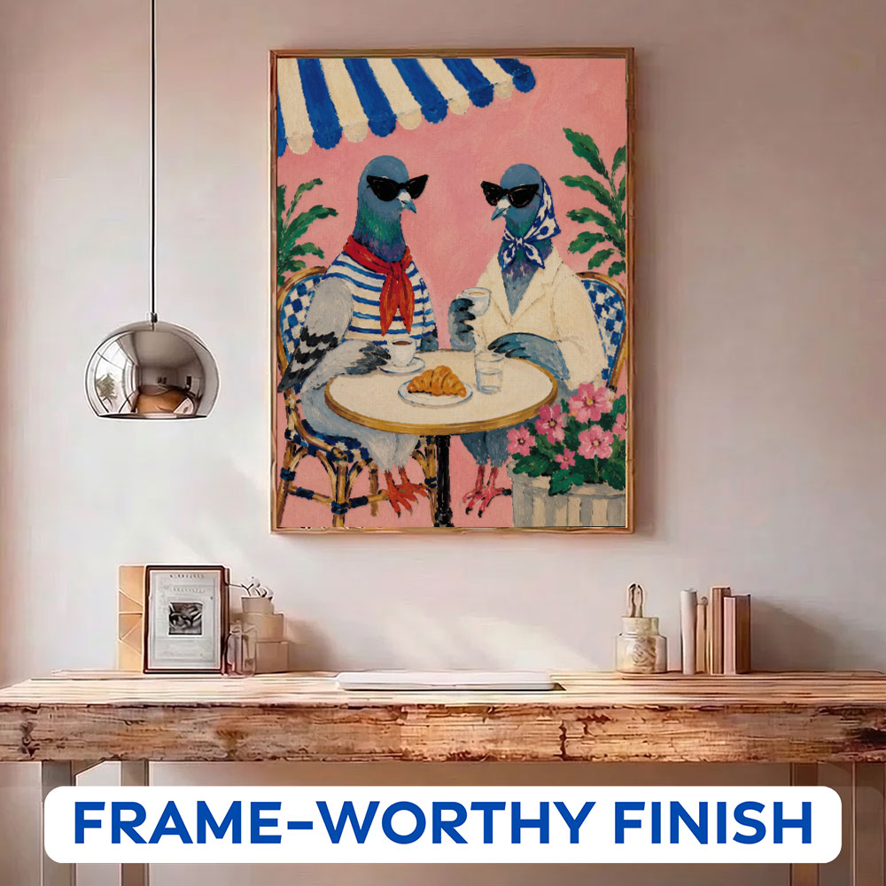 Pigeon Café Society | Paint by Numbers Kit