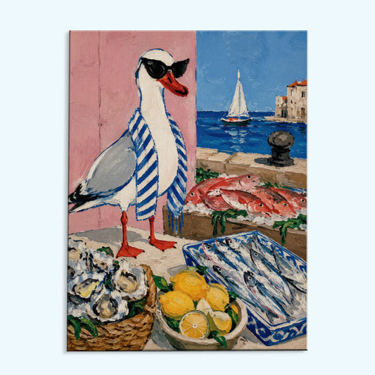 Seagull Harbor Fish Stand | Paint by Numbers Kit
