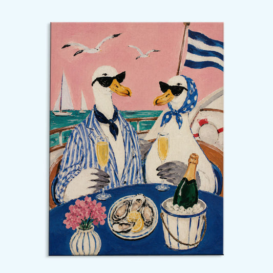 Seagulls & Champagne | Paint by Numbers Kit