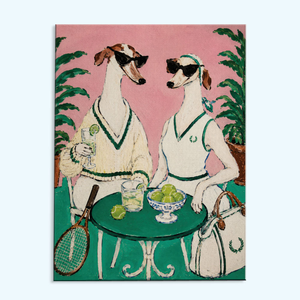 Tennis Club Dogs | Paint by Numbers Kit
