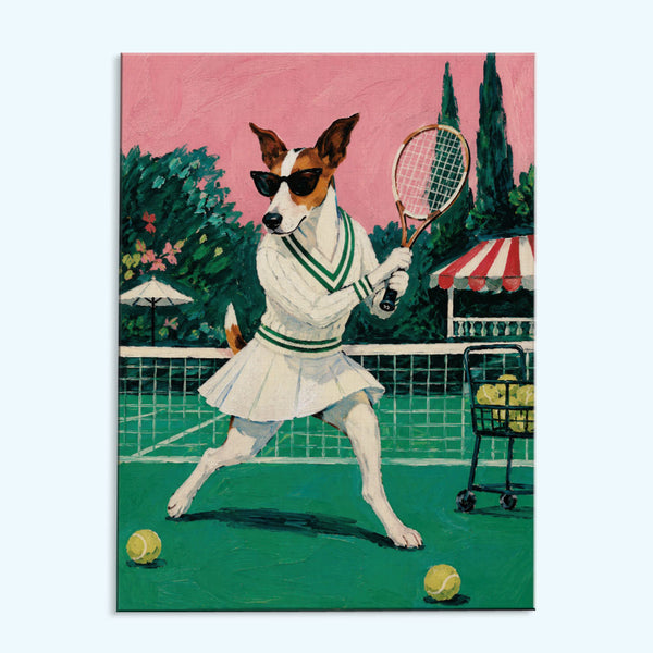 Tennis Court Dog