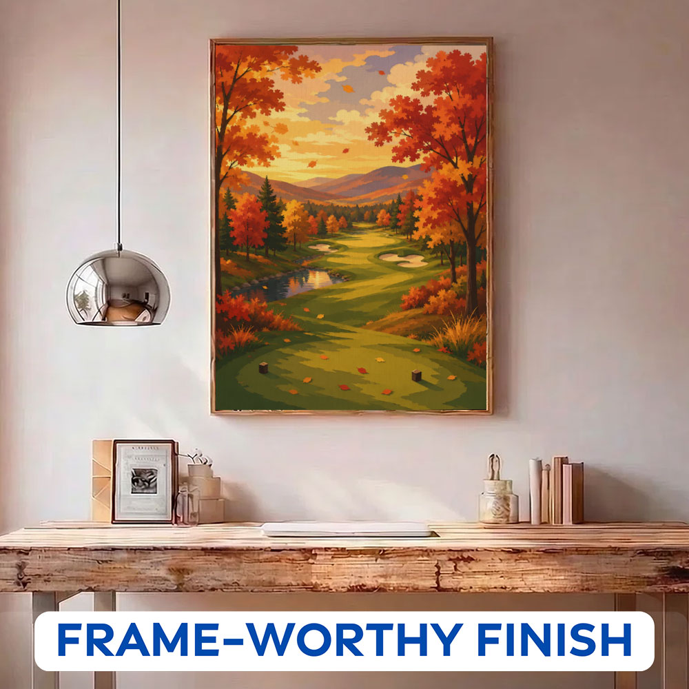 Autumn Fairway Glow| Paint by Numbers Kit
