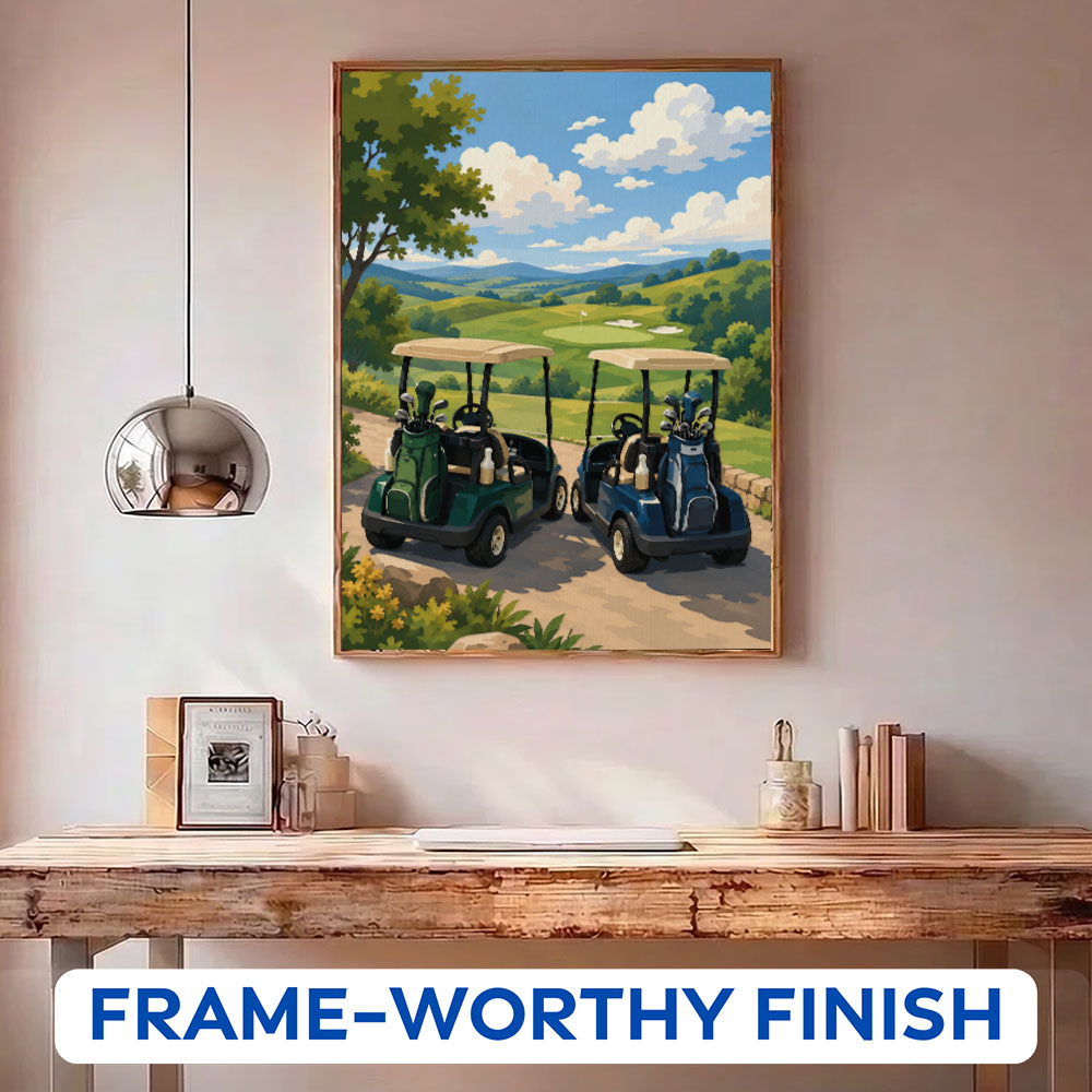 Cart Path Conversations| Paint by Numbers Kit