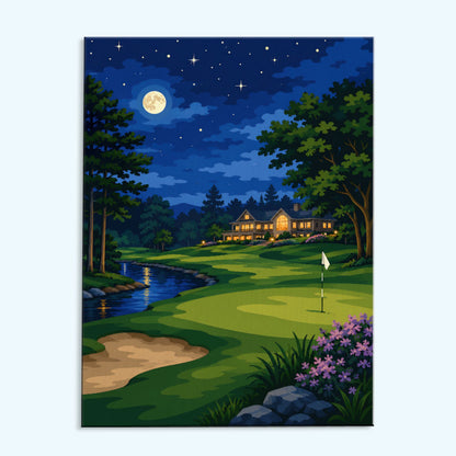 Fairway Under the Stars| Paint by Numbers Kit