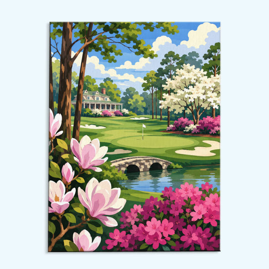 Magnolia Garden Green| Paint by Numbers Kit