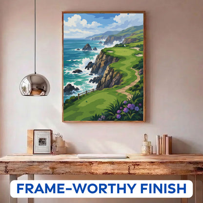 Ocean Cliff Links| Paint by Numbers Kit