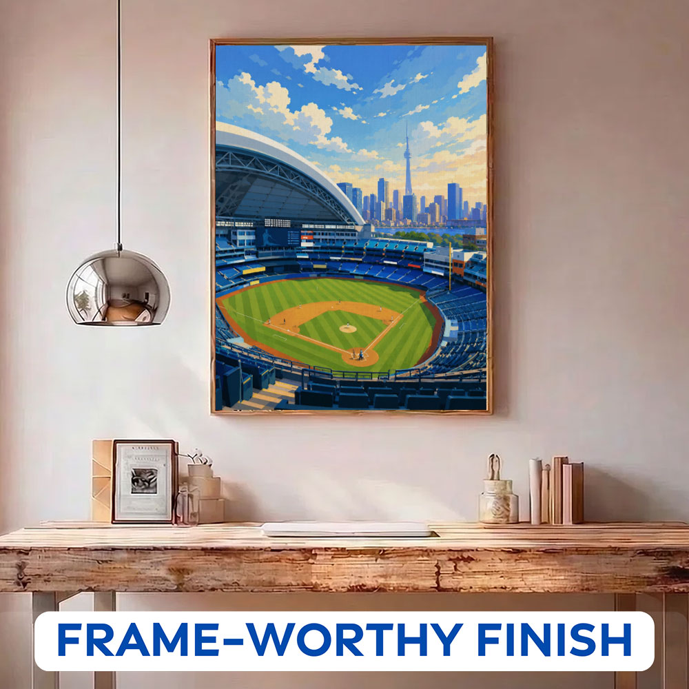 Toronto Skyline Ballpark | Paint by Numbers Kit