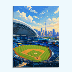 Toronto Skyline Ballpark | Paint by Numbers Kit