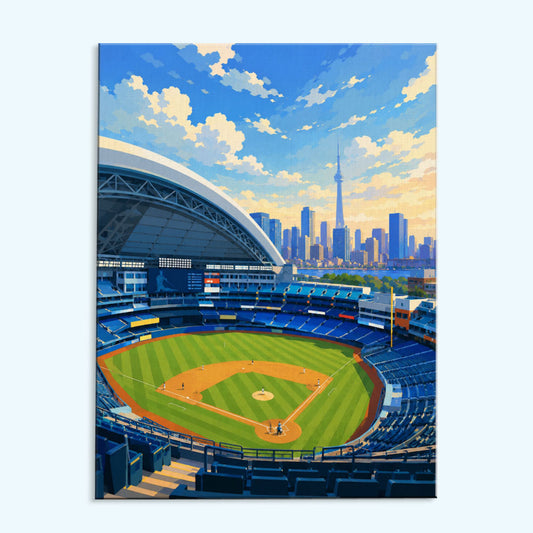 Toronto Skyline Ballpark | Paint by Numbers Kit