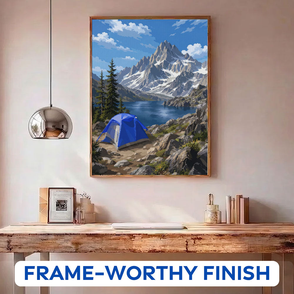 Alpine Lake Basecamp | Paint by Numbers Kit