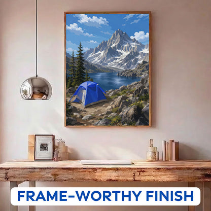 Alpine Lake Basecamp | Paint by Numbers Kit
