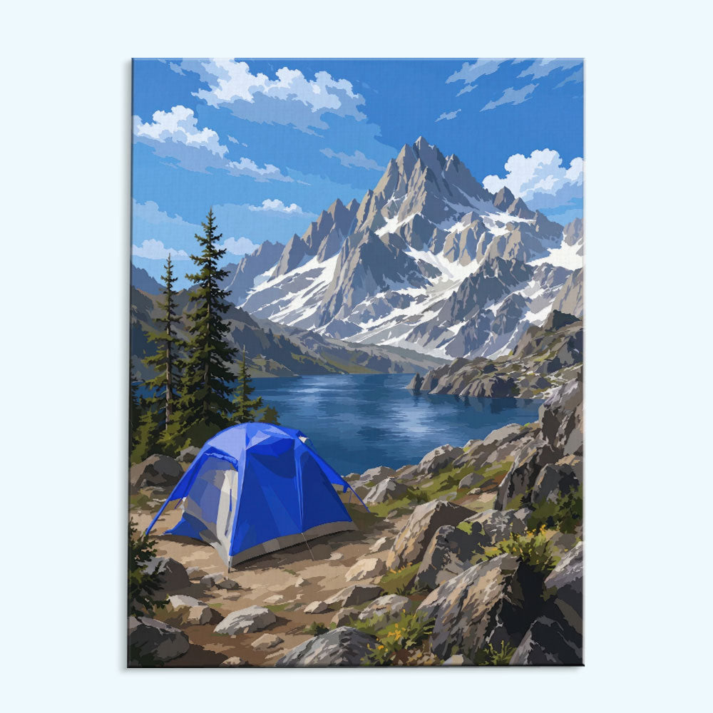 Alpine Lake Basecamp | Paint by Numbers Kit
