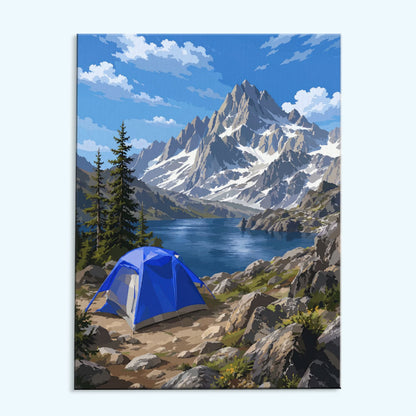 Alpine Lake Basecamp | Paint by Numbers Kit